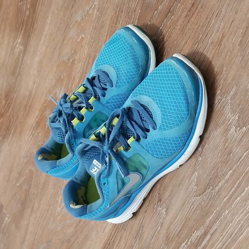 (7½) Nike LunarEclipse 2 Lace Up Neon Running Outdoor Sporty Activewear Preppy